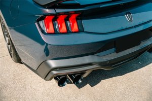 Ford Mustang Performance Exhaust - Rear - CORSA Performance - Cat Back, Dual Rear Exit, Twin 4.5in Black PVD Straight Tips - Black - `24-`25
